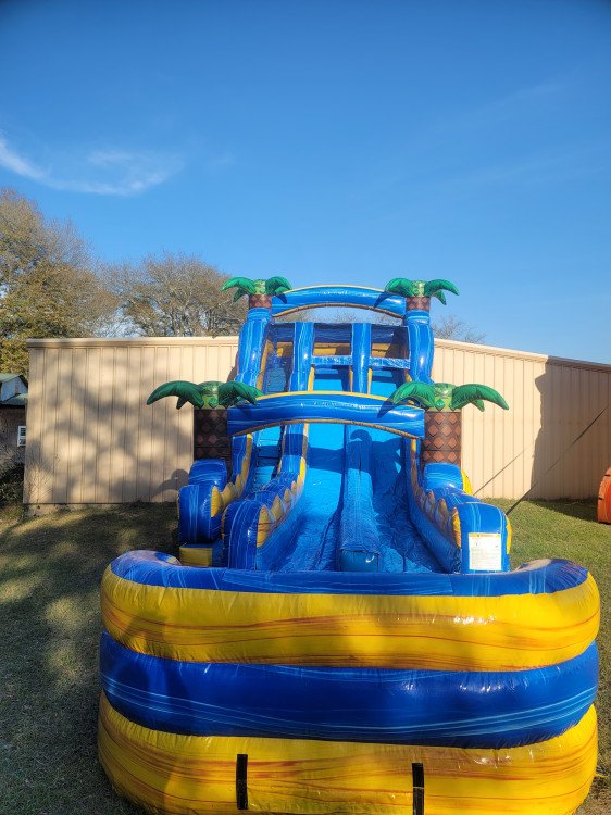 18' Tropic Thunder Double Lane waterslide
