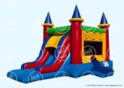 tn2 1397068079 EZ Castle Wet or Dry 2 Watermark 817255841 Single lane Castle Combo No Pool