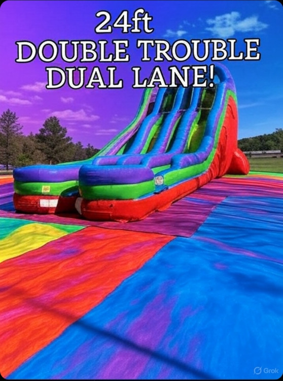 25' Double trouble dry slide