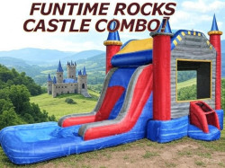 Fun Time Rocks Castle Combo with pool
