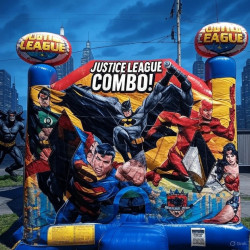 Justice league Bouncer Slide Combo wet w/splash pad