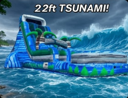 22' tsunami waterslide with pool